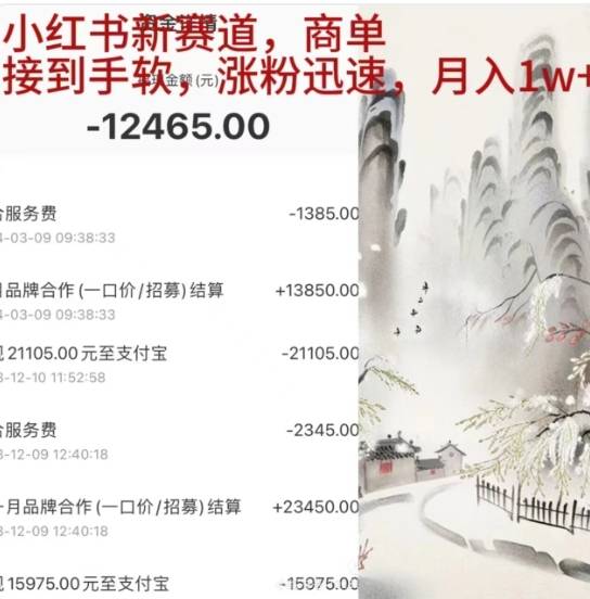 小红书新赛道，商单接到手软，涨粉迅速，一个月1w+-搞钱帮