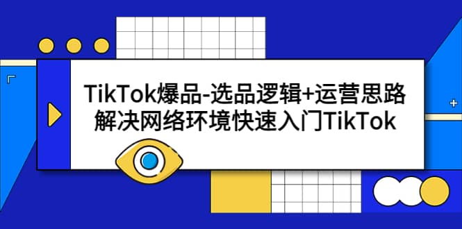 TikTok爆品-选品逻辑+运营思路：解决网络环境快速入门TikTok-搞钱帮